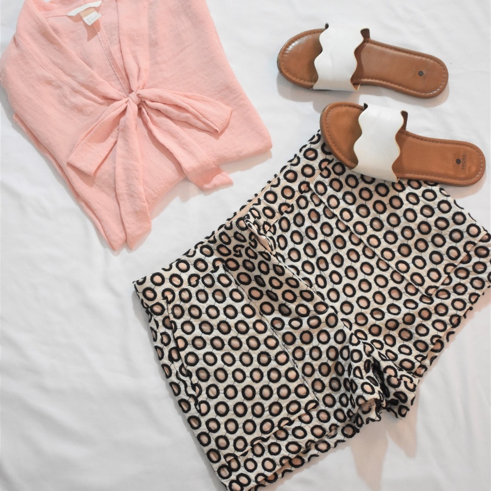 J.Crew Women's Circle Patterned Shorts - image 1